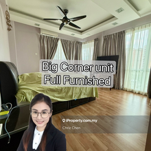 Big Corner unit , full furnished 