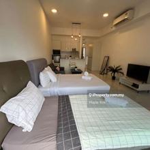 Fully furnished studio with balcony 