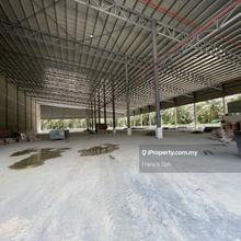 Newly detached factory for sale in Jenjarom near Panglima Garang