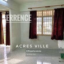 Acres Ville Apartment, Freehold, Partially Furnished, 1cp, Sungai Ara
