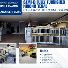 Semi D Nibong Tebal Taman Seri Emas For Sale Full Renovated Furnished