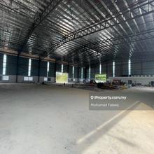 New factory, modern facade, with loading bay