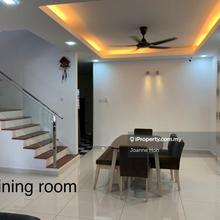 Bandar puncak alam corner lot for sell with garden good price reno uni