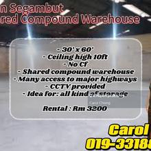 Shared compound warehouse Many access to major highways 