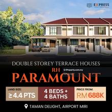 Brand New Double Storey Houses at Taman Delight, Miri Airport