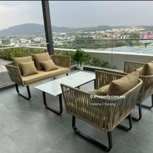 Full furnished unit. Gorgeous view from private balcony. 