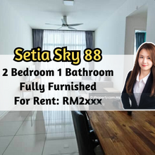 Setia Sky 88 Condominium, 2 Bedroom 1 Bathroom, Fully Furnished