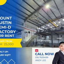 Mount Austin Johor Bahru Semi-D Factory for Rent
