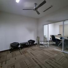 Partly furnished office cum residence