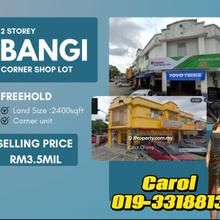 Corner Unit Bangi 2 Storey Shoplot For Sales