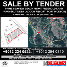 Prime Seaview Beach Front Freehold Land, Jalan Pantai, Port Dickson
