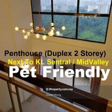 Pemthouse level 27 for rent duplex type with 3 room seputeh on the sky
