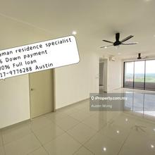 D'aman residence 1076sf puchong taman mas 100% loan below market price
