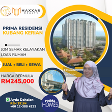 Full Loan Bank/Sjkp : Pr1ma Residensi Kubang Kerian Sebelah Husm