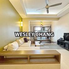 Basic partly furnished unit with good breezy view.