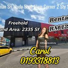 Corner 2 Storey Shop Taman Sri Muda Seksyen 25 Shah Alam Rent