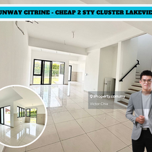 Cheap Sunway Citrine Lakehomes Cluster Brand New Unit Only Rm1.2mil