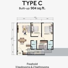 Dsummit 3 room Apartment for sales 