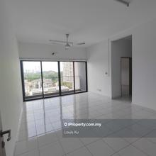 Partly furnish unit with ac facing pool