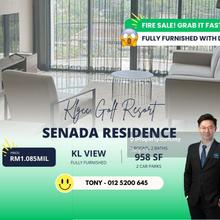 Super Cheap Big Size 2 Room Fully Furnished with Design @ Senada Klgcc