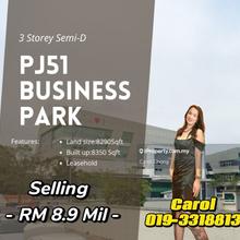 Petaling Jaya  3 Storey Semi-D  Commercial Building  For Sales