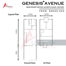 Double Storey Terrace House, Genesis Avenue at Batu Kawa
