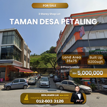 Taman Desa Petaling, KL 3 Storey Corner Shop Lot for Sale