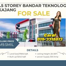 Bandar Teknologi Kajang 1.5 storey detached factory for sale  