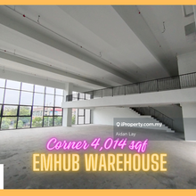 Emhub Kota Damansara Corner Warehouse Office For Sale