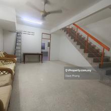 2 storey terrace house with aircond 16 x 55 
