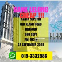 Bank Lelong Freehold Avara Seputeh Old Klang Road Kuala Lumpur