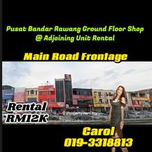 Main Road Frontage Pusat Bandar Rawang Ground floor shop