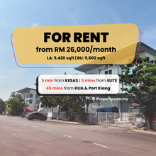 Extended & Spacious Semi-D Factory @ Sime Uep, Subang For Rent