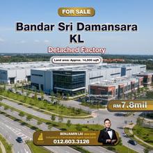 Bandar Sri Damansara, KL Detached Factory For Sales