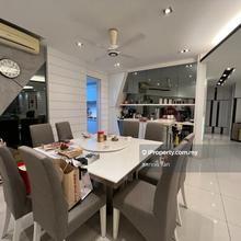 Spacious living hall & dining area, unit facing cozy park view