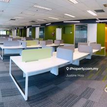 Fully furnished office Tower 1, size 2140 s/f 