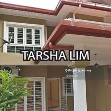 24 hours gated guarded 2 storey terrace partly funished house for rent