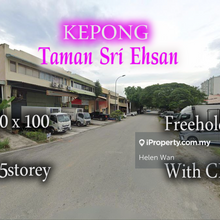 Kepong Taman Sri Ehsan Freehold 2.5storey Factory With cf
