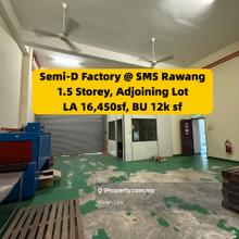Adjoining Lot, Sms Rawang, 1.5 Storey Semi-D Factory