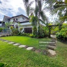 Partly furnished semi detach with big land and manicured garden