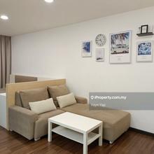 Fully furnished studio, ready to move in, near mrt station, c180