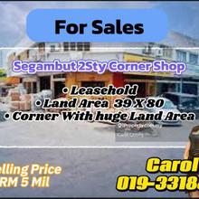 Busy Location Segambut Corner 2 Sty Shop For Sales