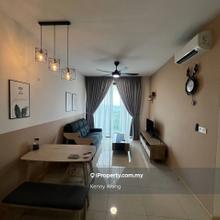 Fully furniture mid floor service apartment at the macrolink medini