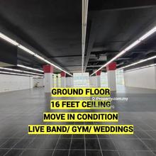 Ground floor, high ceiling