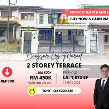 Earn Rm180k! Bank Lelong 2 Storey Terrace @ Bangsar Lorong Maoof KL
