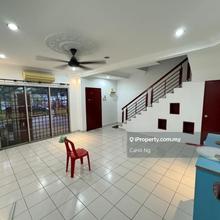 Partly furnished with kitchen cabinet