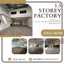 1.5 storey warehouse semi d factory @ taman malim jaya
