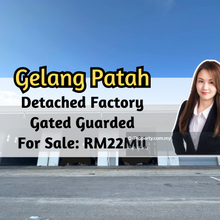 Gelang Patah Area, Factory, Gated Guarded, Land 72360 sqft