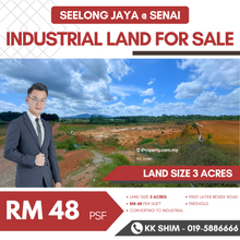 Seelong Jaya @ Senai 3 Acres Industrial Land for Sale