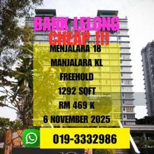 Bank Lelong Freehold  Menjalara 18 Residences Kuala Lumpur